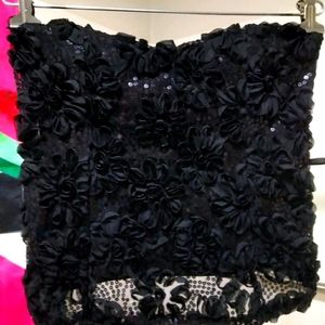 Heart 2 Heart Black RibbonTube Top (L)